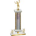 Premium Single Silver Glacier Year Volleyball Trophy