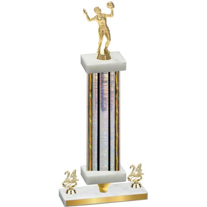 Premium Single Silver Glacier Year Volleyball Trophy