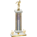 Premium Single Silver Glacier Third Place Swimming Trophy