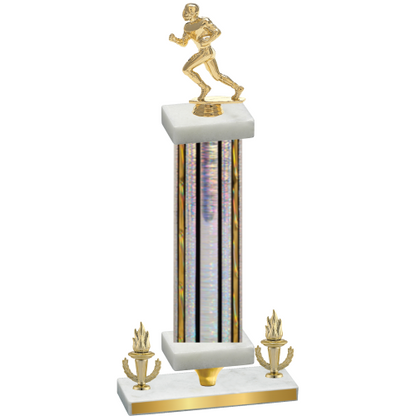 Premium Single Silver Glacier Victory Football Trophy