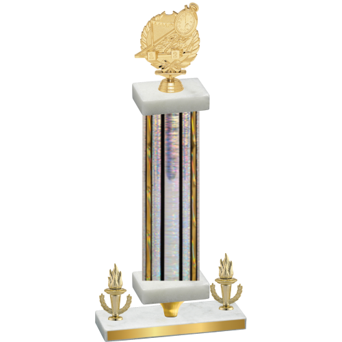 Premium Single Silver Glacier Victory Swimming Trophy