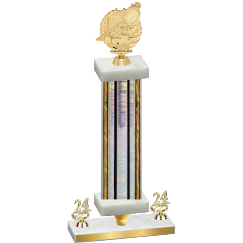 Premium Single Silver Glacier Year Swimming Trophy