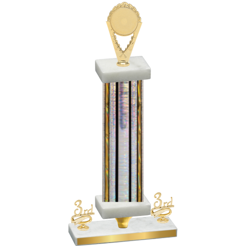 Premium Single Silver Glacier Third Place Insert Trophy