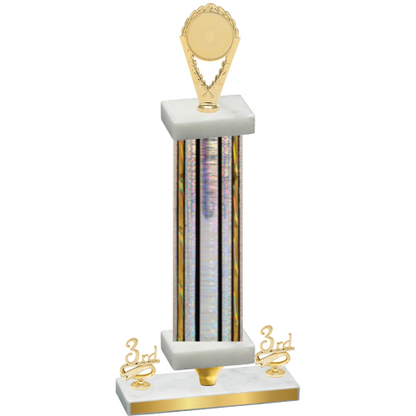 Premium Single Silver Glacier Third Place Insert Trophy