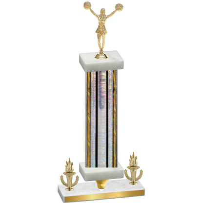 Premium Single Silver Glacier Victory Cheerleading Trophy