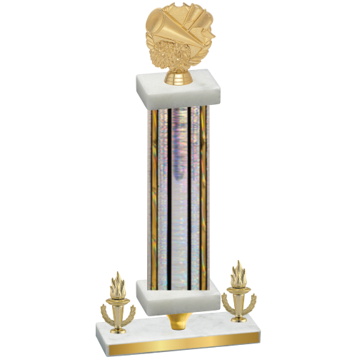 Premium Single Silver Glacier Victory Cheerleading Trophy