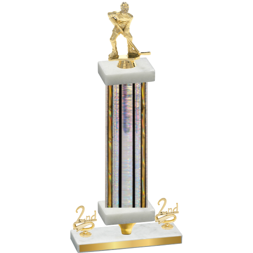 Premium Single Silver Glacier Second Place Hockey Trophy