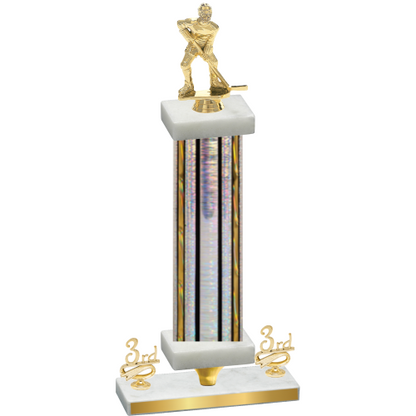 Premium Single Silver Glacier Third Place Hockey Trophy