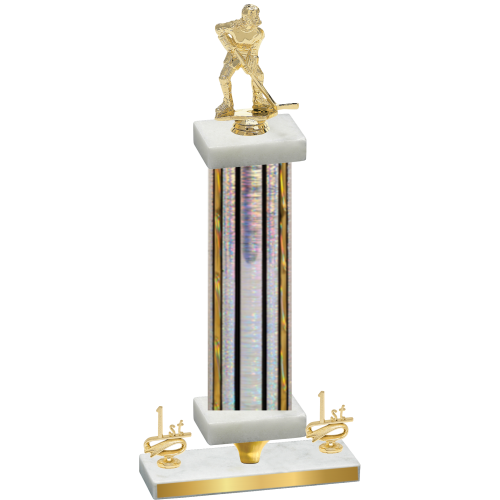 Premium Single Silver Glacier First Place Hockey Trophy