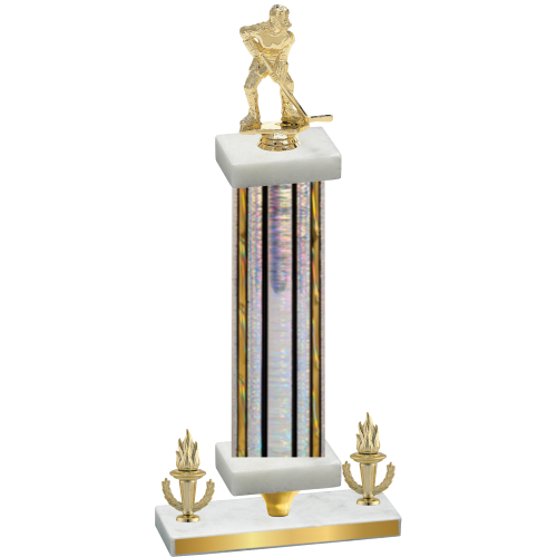 Premium Single Silver Glacier Victory Hockey Trophy