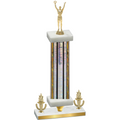 Premium Single Silver Glacier Victory Victory Trophy