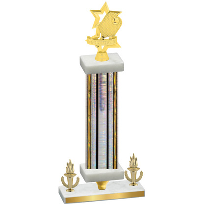 Premium Single Silver Glacier Victory Pickleball Trophy