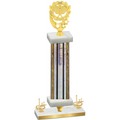 Premium Single Silver Glacier First Place Pickleball Trophy