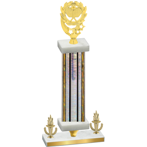 Premium Single Silver Glacier Victory Pickleball Trophy