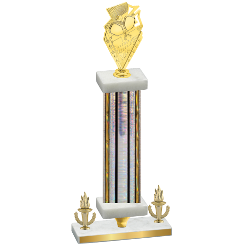 Premium Single Silver Glacier Victory Pickleball Trophy