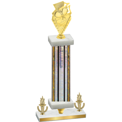 Premium Single Silver Glacier Victory Pickleball Trophy