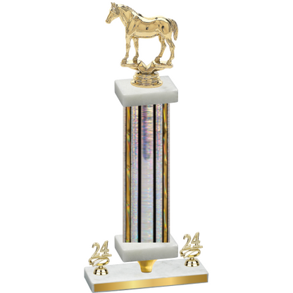 Premium Single Silver Glacier Year Horses Trophy