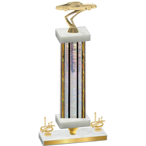 Premium Single Silver Glacier First Place Cars Trophy