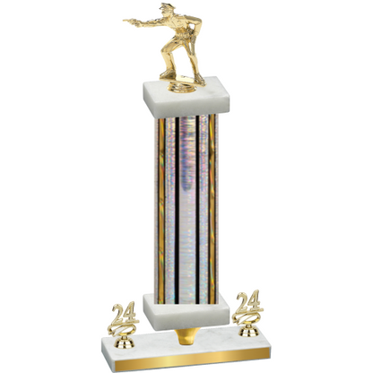 Premium Single Silver Glacier Year Shooter Trophy