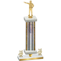Premium Single Silver Glacier Year Shooter Trophy