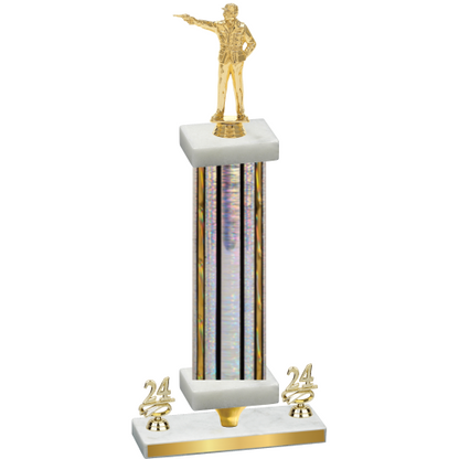 Premium Single Silver Glacier Year Shooter Trophy