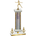 Premium Single Silver Glacier Victory Skater Trophy