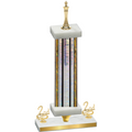 Premium Single Silver Glacier Second Place Chess Trophy