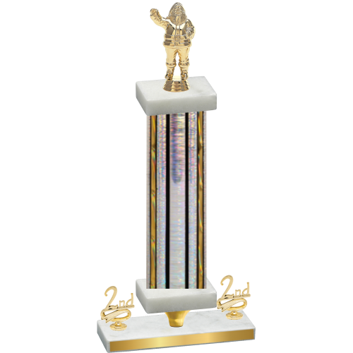 Premium Single Silver Glacier Second Place Holiday Trophy