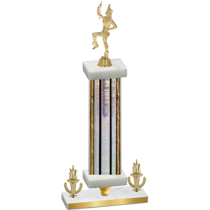 Premium Single Silver Glacier Victory Majorette Trophy