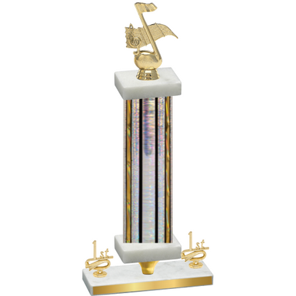 Premium Single Silver Glacier First Place Music Trophy