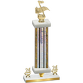 Premium Single Silver Glacier Year Music Trophy