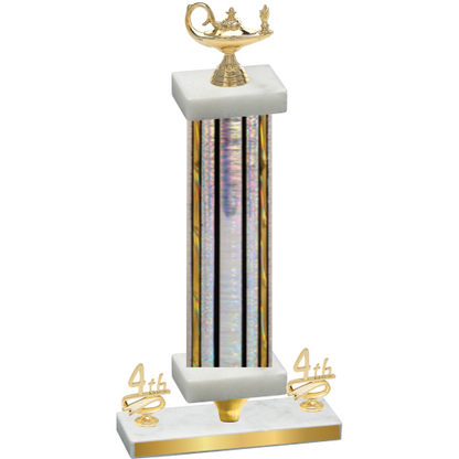 Premium Single Silver Glacier Fourth Place Academics Trophy