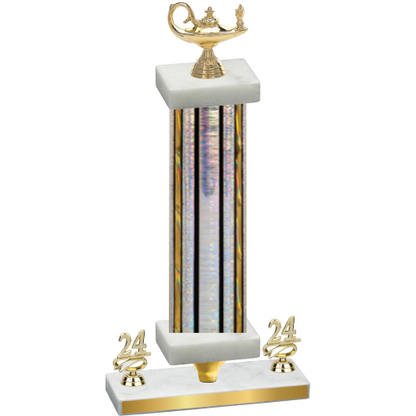 Premium Single Silver Glacier Year Academics Trophy