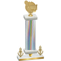 Premium Single Silver Carbon Fiber Victory Tennis Trophy