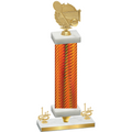 Premium Single Orange Carbon Fiber First Place Tennis Trophy