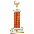 Premium Single Orange Carbon Fiber Year Victory Trophy