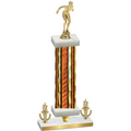 Premium Single Orange Glacier Victory Tennis Trophy