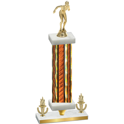 Premium Single Orange Glacier Victory Tennis Trophy