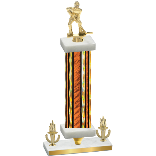 Premium Single Orange Glacier Victory Hockey Trophy