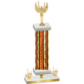 Premium Single Orange Glacier First Place Victory Trophy