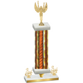 Premium Single Orange Glacier Third Place Victory Trophy