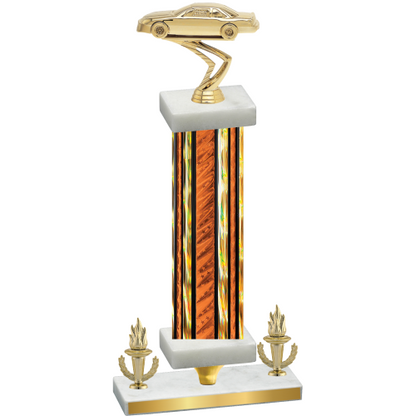 Premium Single Orange Glacier Victory Cars Trophy