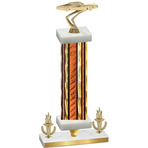 Premium Single Orange Glacier Victory Cars Trophy