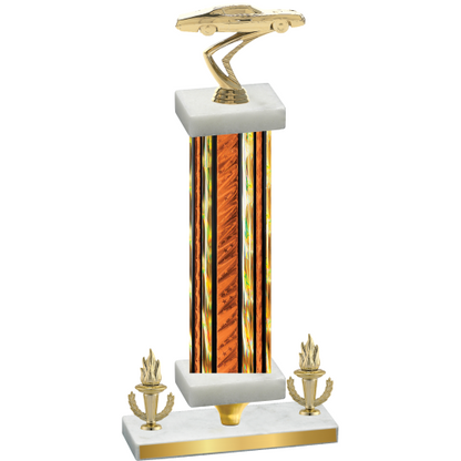 Premium Single Orange Glacier Victory Cars Trophy