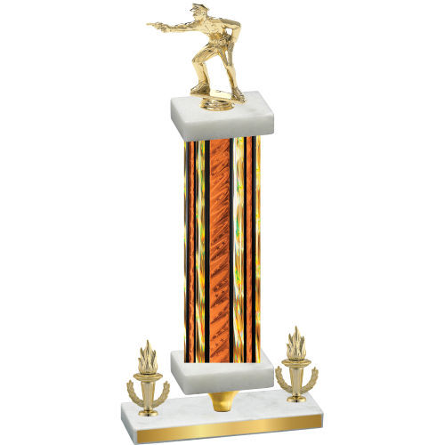 Premium Single Orange Glacier Victory Shooter Trophy