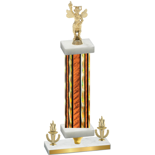 Premium Single Orange Glacier Victory Academics Trophy