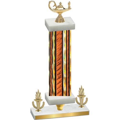 Premium Single Orange Glacier Victory Academics Trophy