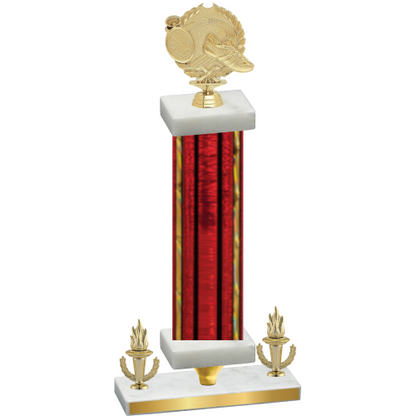 Premium Single Red Glacier Victory Running Trophy