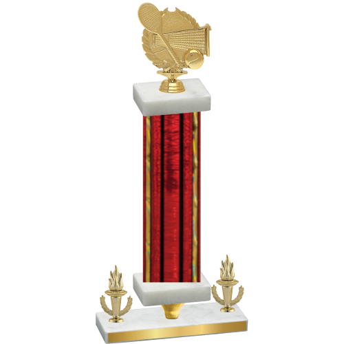 Premium Single Red Glacier Victory Tennis Trophy