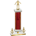 Premium Single Red Glacier Victory Wrestling Trophy
